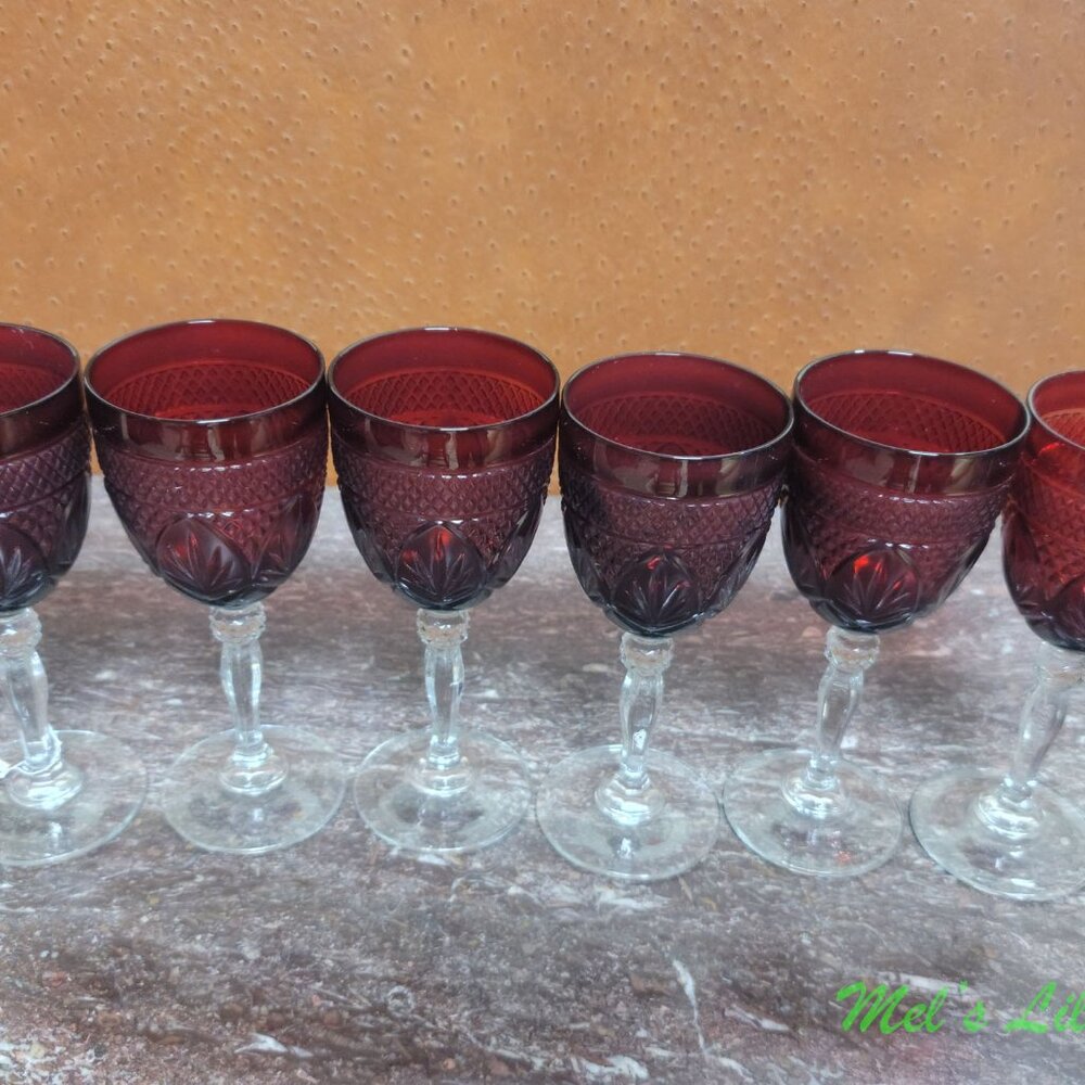Cristal D'Arques Ruby Wine Glasses - Set of 6